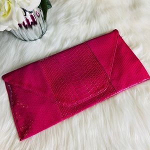 Pink Envelope Clutch